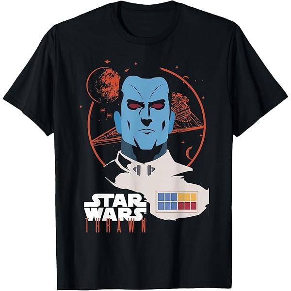 Amazon.com: Star Wars Admiral Thrawn Head Shot Premium T-Shirt